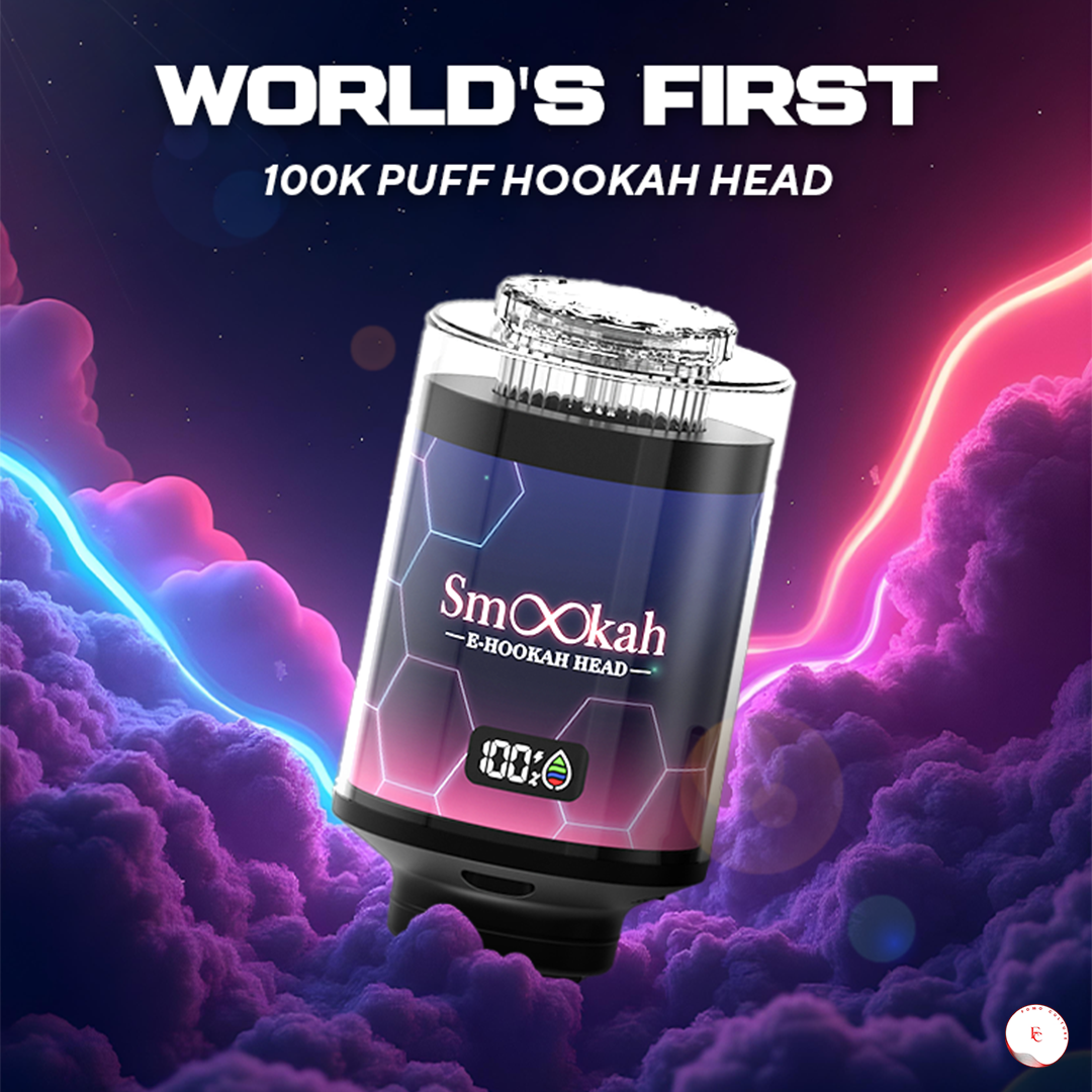 Smookah 2 in 1 Disposable Vape Hookah Head 100K Puff - $37.99