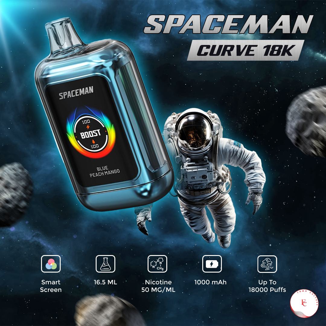 Spaceman Curve 18k Disposable Vape -$17.99