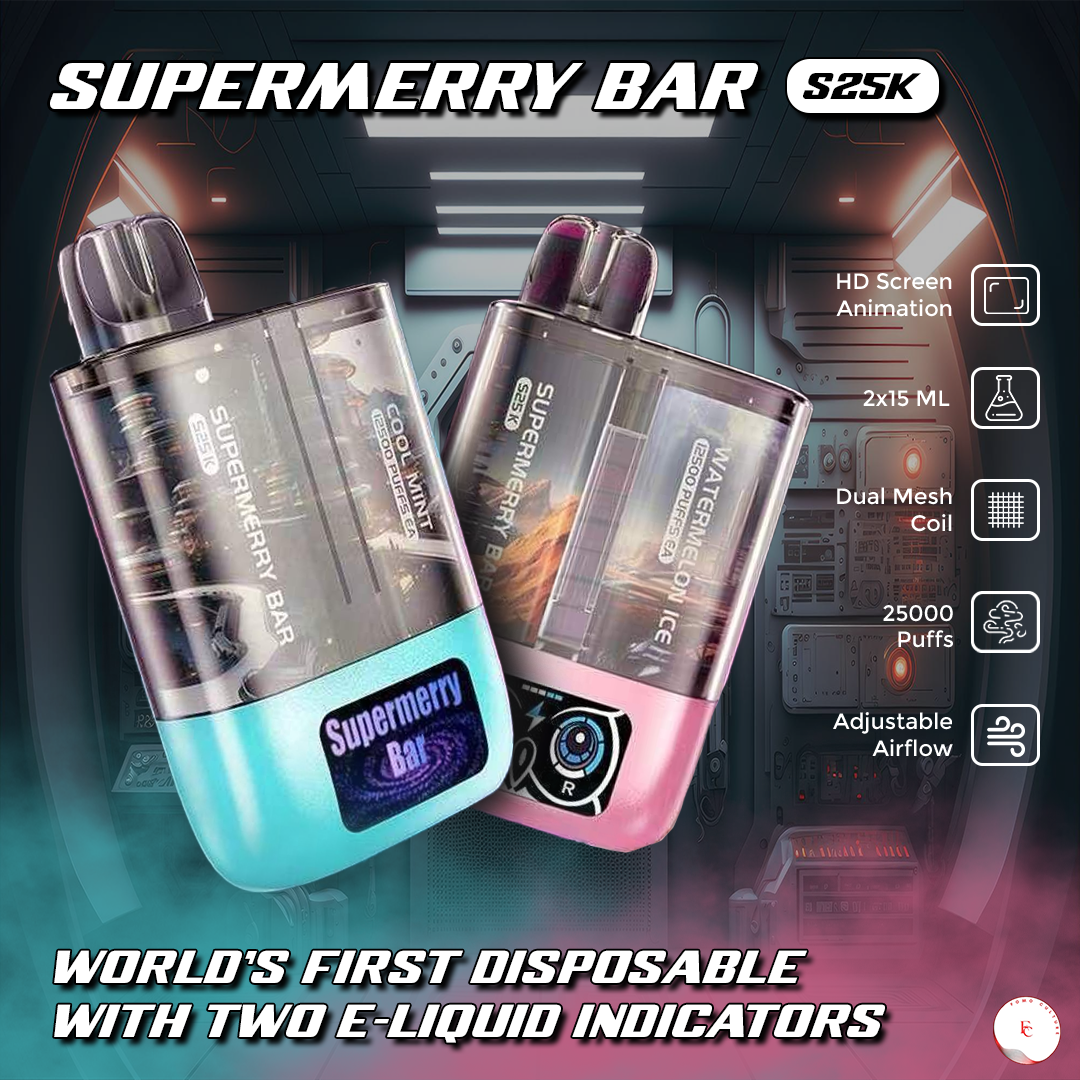 Super Merry Bar S25K Puffs Disposable Vape -$17.99 | FREE SHIPPING
