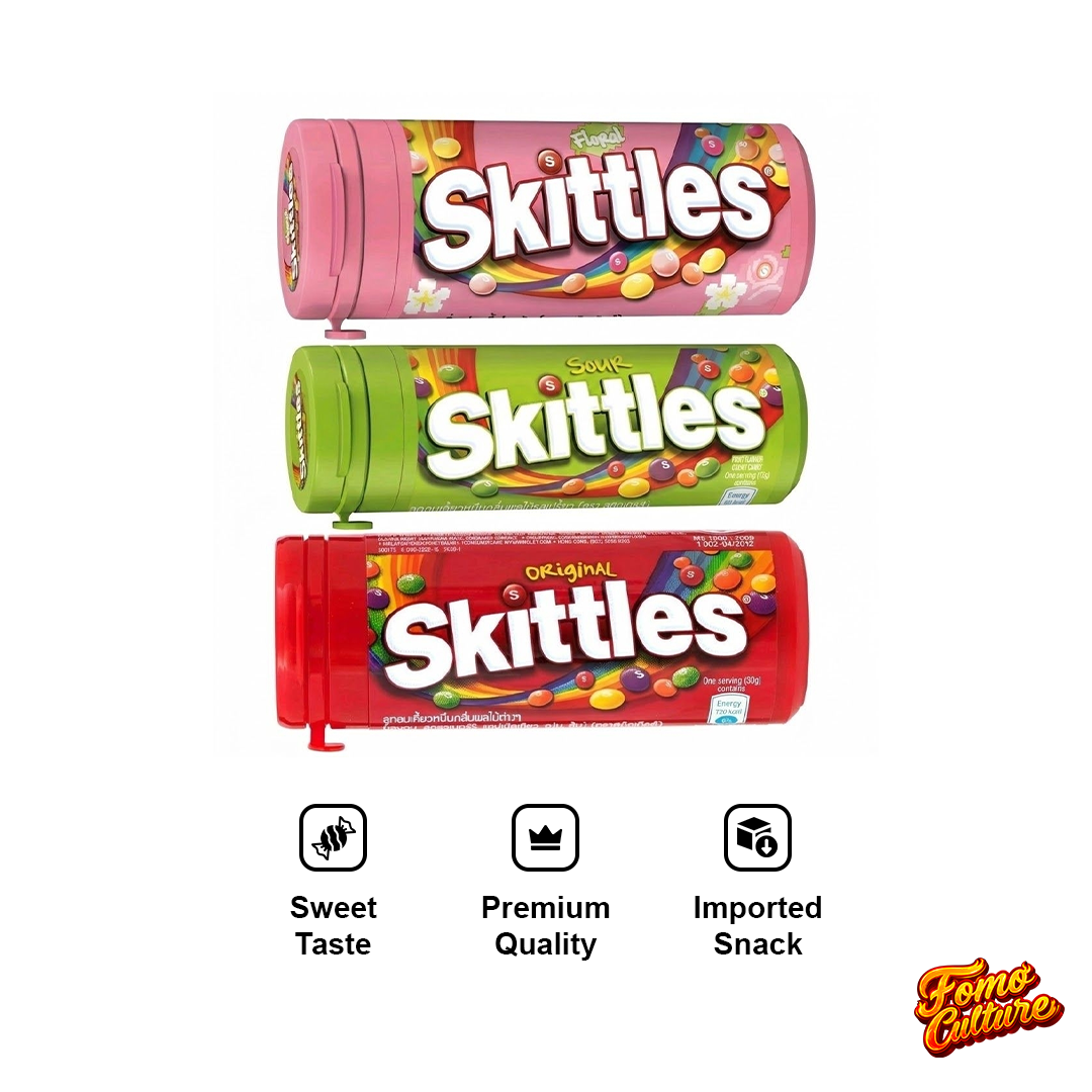 Skittles - Mini Tubes 30g 12pk Display