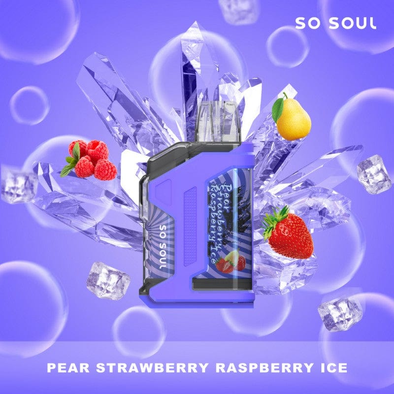 Single / Pear Strawberry Raspberry Ice So Soul Nola Bar 10K